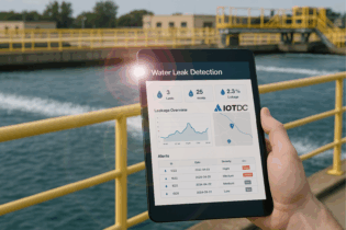 IOTDC Water Leak Detection program on a tablet device