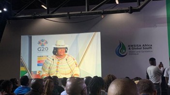 Minister Pemmy Majodina, Minister of Water and Sanitation