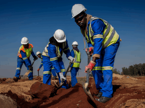 Rand Water team digging water pipes