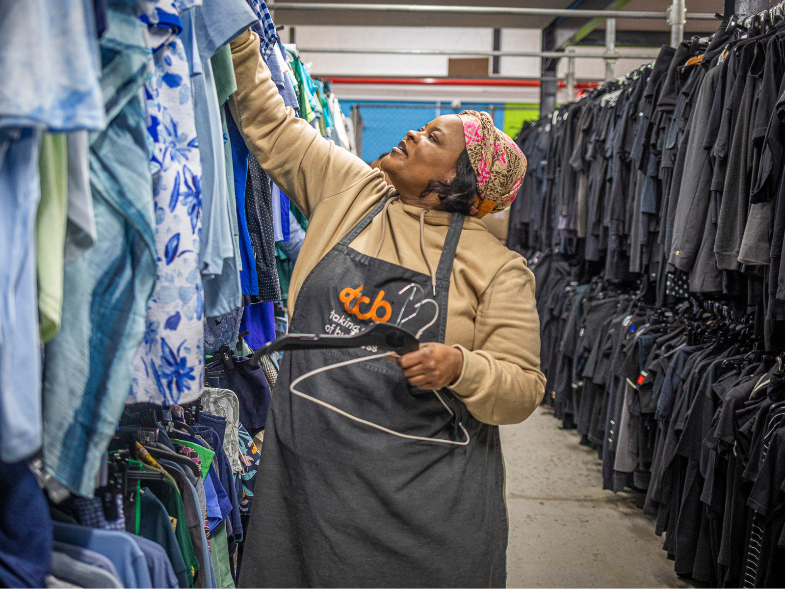 Taking care of business clothing racks