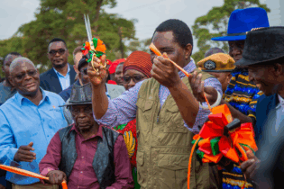 Walvis Bay Port opening ceremony cutting the ribbon