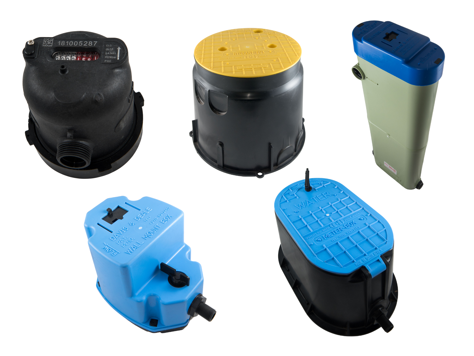 Water Meters manufactured by Davis & Deale and Conver-Tek