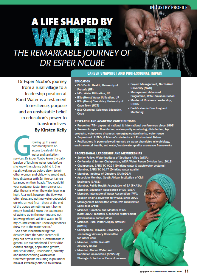 Dr Esper Ncube_Professional Profile_WASA_Nov Dec 2025