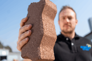 EWaste Africa eco-pavers picture upclose