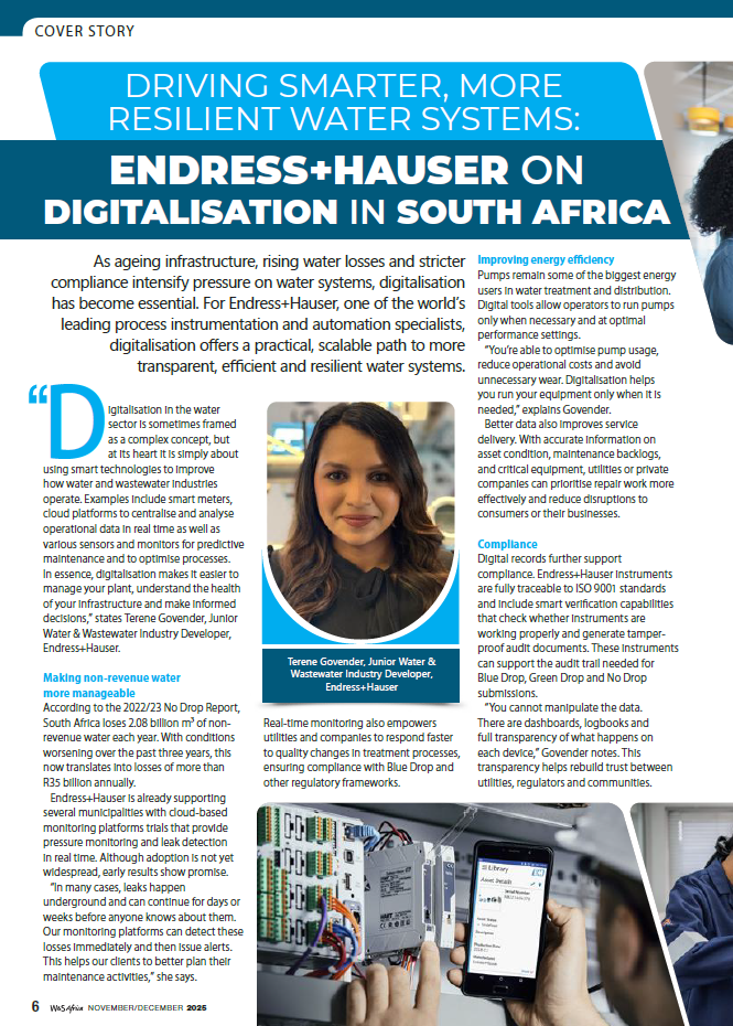 Endress+Hauser_Cover story_WASA_Nov Dec 2025