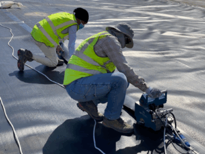 Geomembranes for electrical leak detection