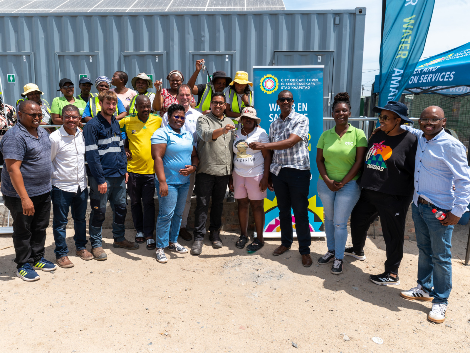Keys to the ablution block were officially handed over to the OR Tambo Community at a launch