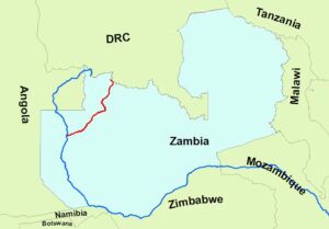 The Zambezi is the dark blue line. MellonDor, CC BY-SA
