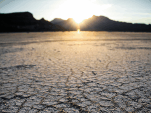 climate change with a dry desert