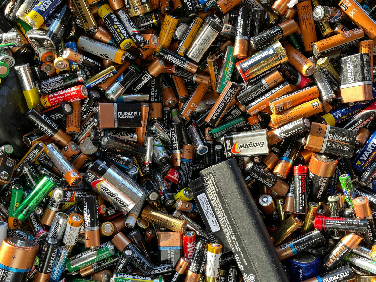 recycled batteries