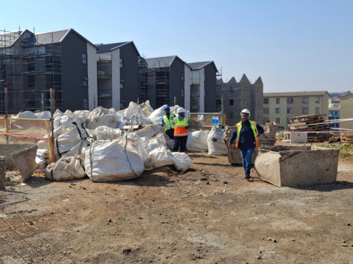 Calgro M3 on construction waste