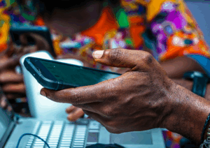 Internet access for Africa via a mobile phone