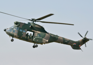 Oryx helicopter from the South African Air Force