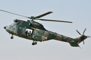 Oryx helicopter from the South African Air Force
