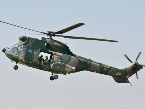 Oryx helicopter from the South African Air Force