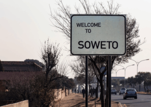 Welcome to Soweto sign