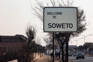 Welcome to Soweto sign