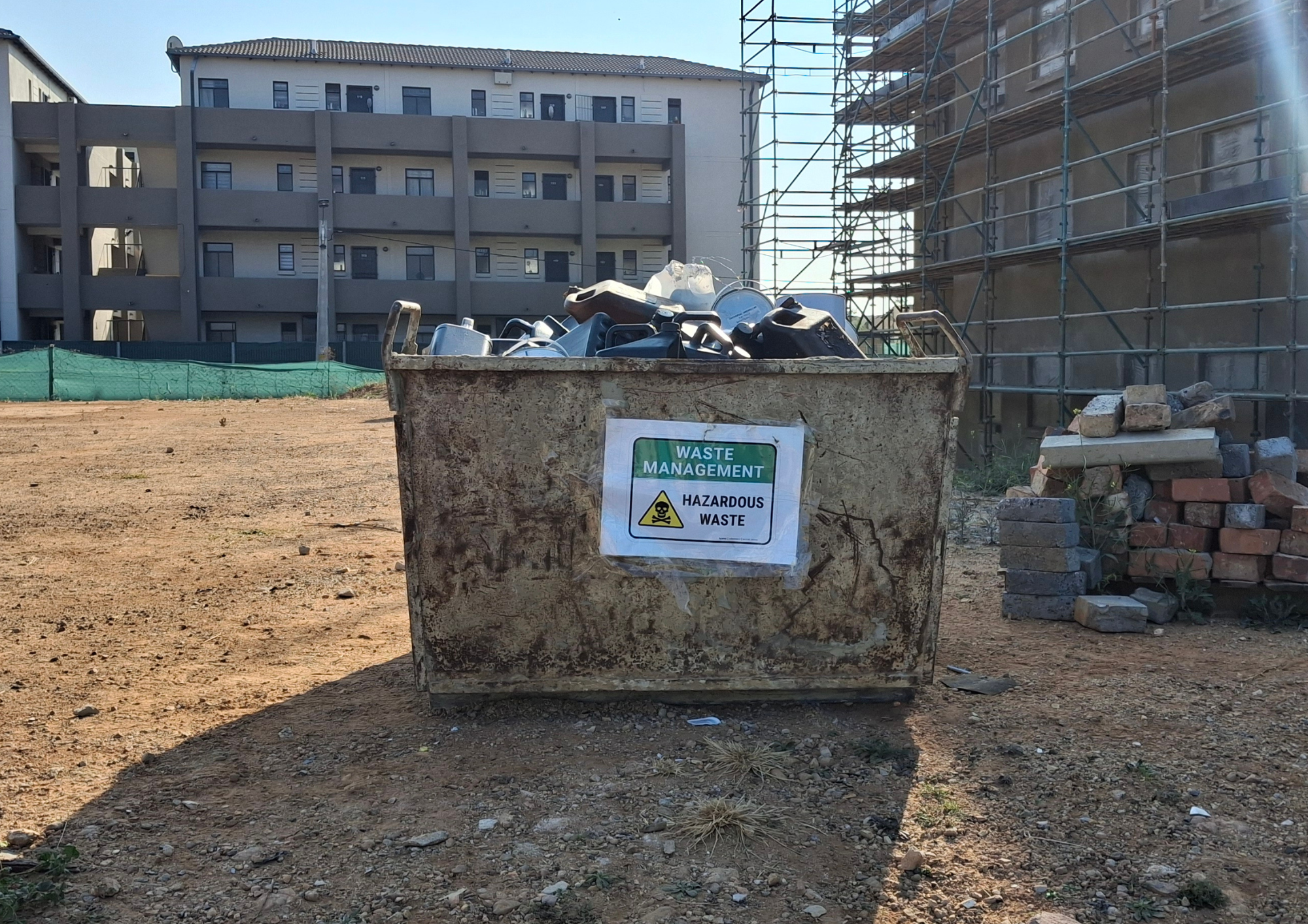 construction debris as waste