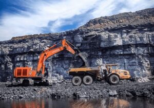 Crane in South African mine