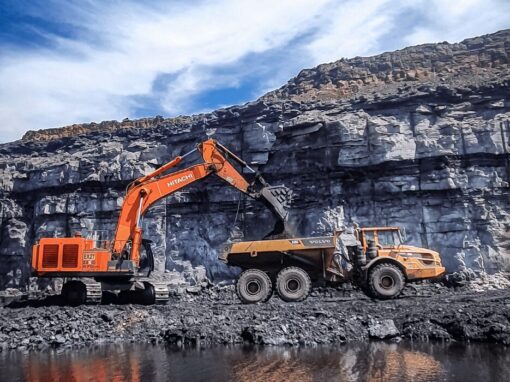 Crane in South African mine