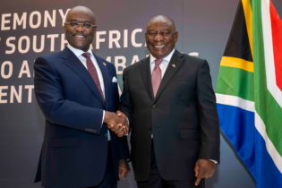 Cyril Ramaphosa, President of South Africa and Dr. George Elombi, President and Chairman of Afreximbank