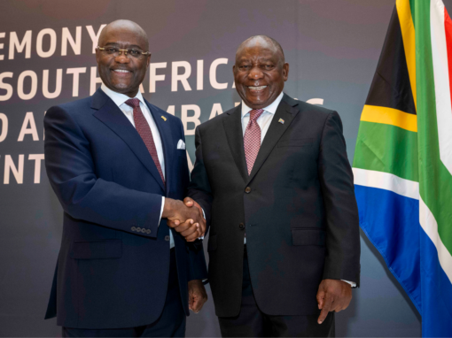 Cyril Ramaphosa, President of South Africa and Dr. George Elombi, President and Chairman of Afreximbank