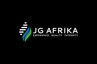 JG Afrika Logo on a black background