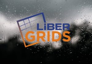 Liber Grids logo on a stormwater background