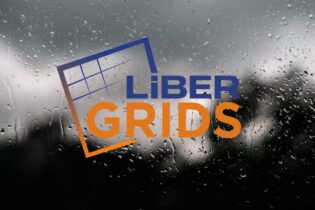 Liber Grids logo on a stormwater background