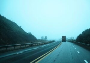 cargo truck delivering goods