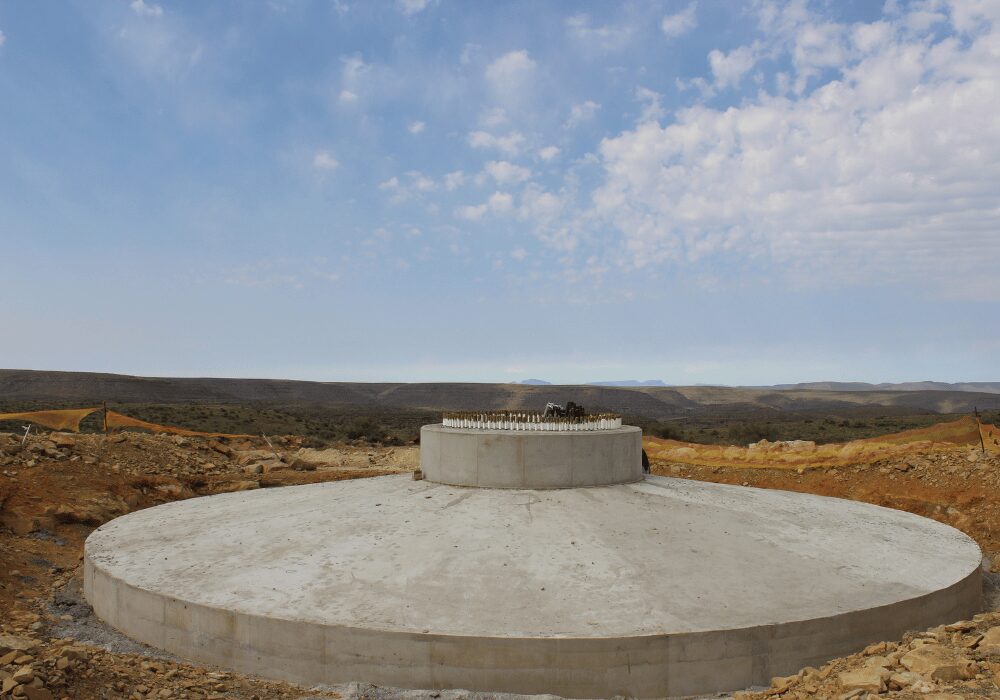 turbine foundations to working platforms