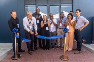 Talbot CEO ribbon cutting for Industrial Water Security Hub at Dube TradePort, La Mercy, KwaZulu-Natal