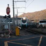 Train in Fish Hoek on the way to Simon's Town