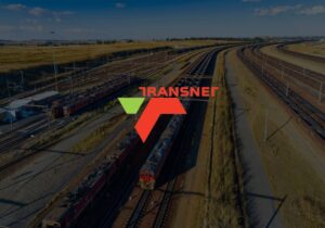 Transnet logo overlayed a transnet train