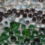 glass recycled into a wall
