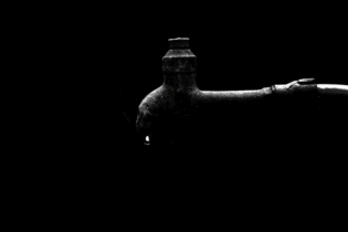 water management as single drop of water leaves broken tap