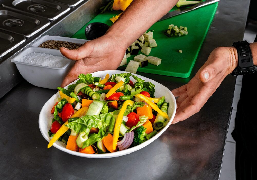 Brahman Hills salad from garden