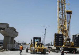 China infrastructure example at a construction site