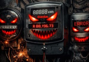 Sinister electricity meters in the dark
