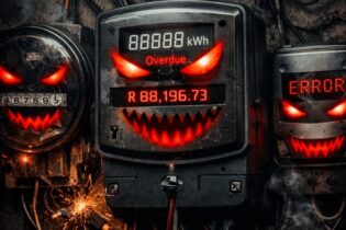 Sinister electricity meters in the dark