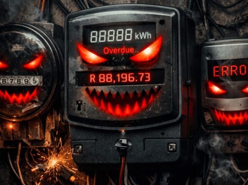 Sinister electricity meters in the dark