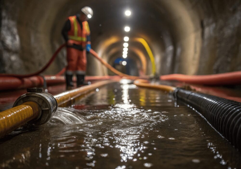 Underground water pipe