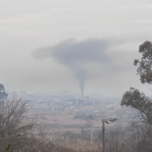 burning landfill rubbish dump cloud
