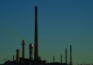 oil refinery pillars