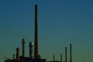 oil refinery pillars