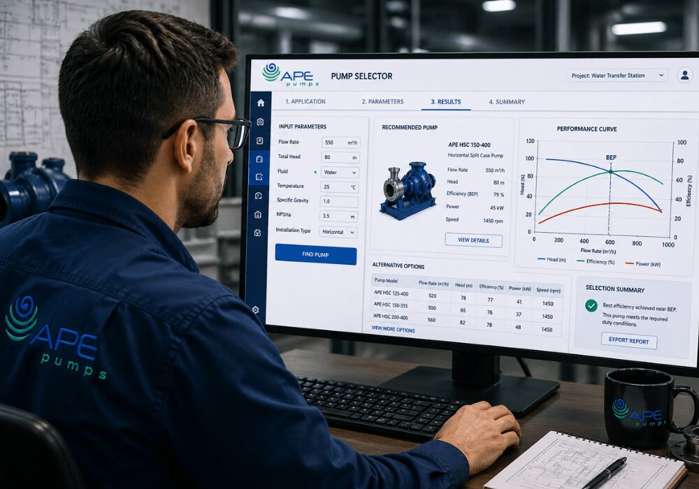 APE Pumps AI pump selection technology