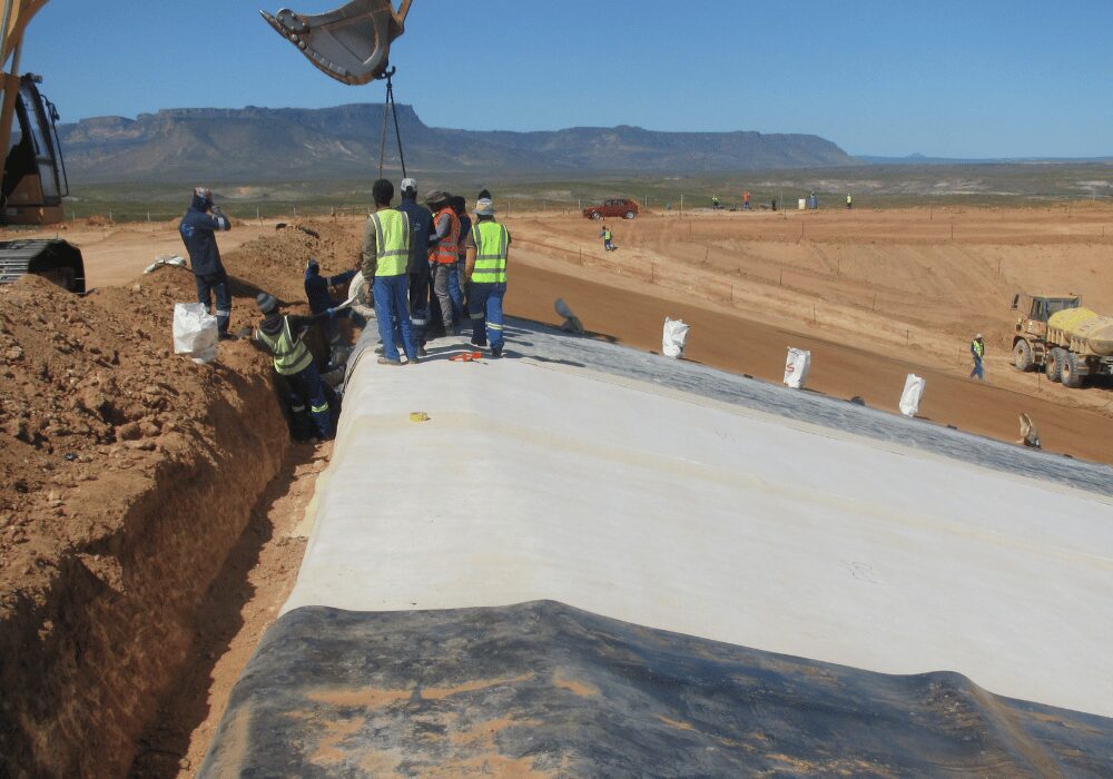 Construction of the first engineered landfill cell at Weskus Regional Landfill near Vredendal