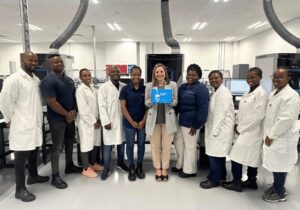 Drinking water test kits with the Talbot laboratory team