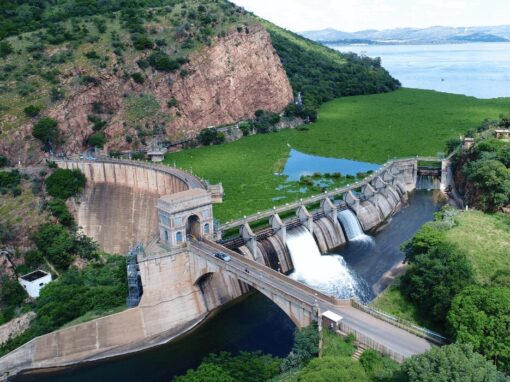 Magalies Water on Hartbeespoort Dam top view of bridge