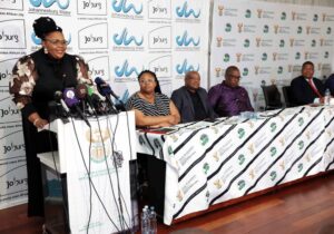 Minister of Water and Sanitation Pemmy Majodina
